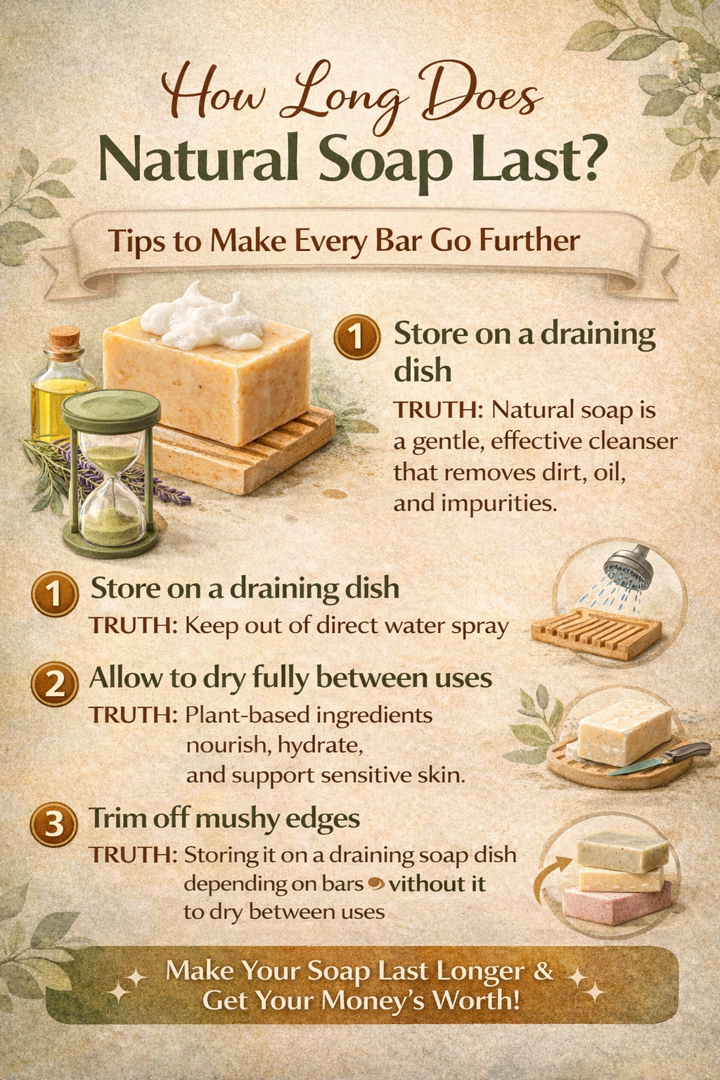 How Long Does Natural Soap Last? Tips to Make Every Bar Go Further