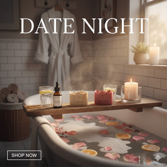 The Perfect At-Home Date Night: Creating a spa ambiance in your own bathroom.